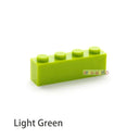 50PCS DIY Thick Building Blocks Bricks for Creative Educational Play  ourlum.com Light Green 50pcs  