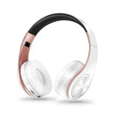 Bluetooth Stereo Headphones: Enhanced Sound Quality & SD Card Compatibility  ourlum.com White Rose Gold CHINA 