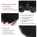 Mongolian Afro Kinky Curly Hair Bundle Set Quality Extensions