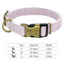 Reflective Personalized Nylon Dog Collar for Small to Large Breeds  ourlum 094-Gray S 