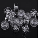 Clear Plastic Sewing Bobbins Storage Box for Home Accessories  ourlum.com 25 Pieces United State 