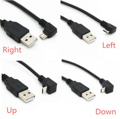 90 Degree Micro USB to USB Data Cable: Rapid Charge & Fast Transfer