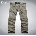 Men Quick Dry Outdoor Pants Removable Hiking Camping Summer Breathable S-XXXL 4 Colors