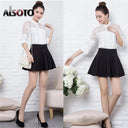 ALSOTO Elastic Waist Midi Skirt Effortless Style Upgrade