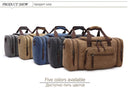 MARKROYAL Canvas Travel Bags Large Capacity Duffel Bag