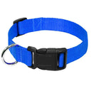 Nylon Webbing Dog Collar with Quick Snap Buckle: Comfortable and Durable Pet Collar for Small to Medium Dogs  ourlum.com Blue XS 