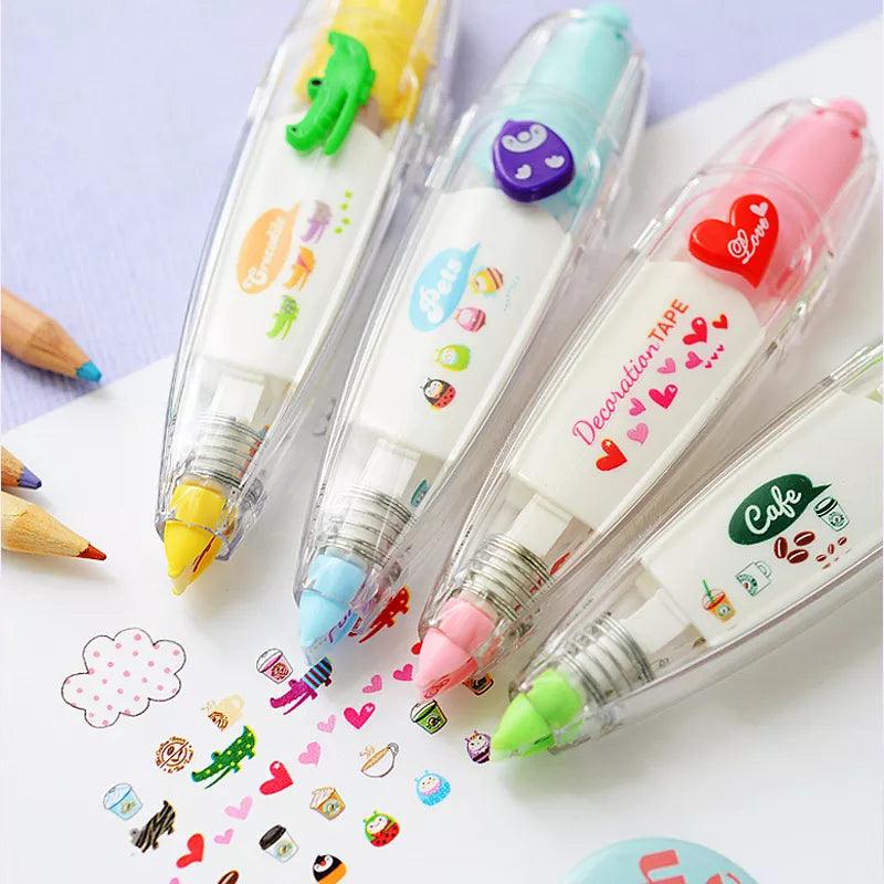 Kawaii Animals Press Type Correction Tape: Cute School Stationery Supply  ourlum.com   