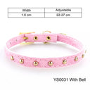 Cat Collar with Bell Safety Breakaway Design for Small Dogs & Cats  ourlum.com pink-YS0031 As pictures 