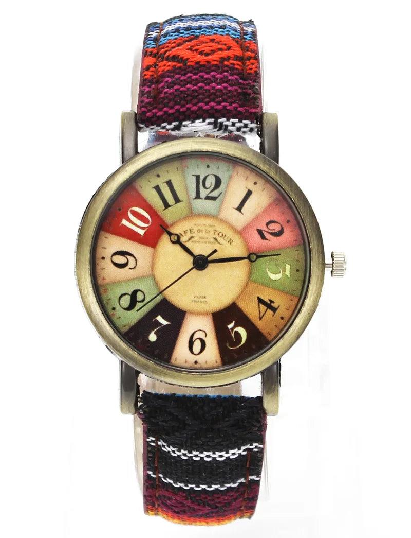 Movie-Inspired Camo Denim Wristwatch for Fashion-Forward Individuals  ourlum.com   