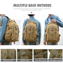 40L Camping Backpack Men's Bag Travel Bags Tactical Molle Climbing Rucksack Hiking Outdoor Reflective Shoulder Fishing Bag  ourlum.com   