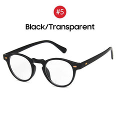 Fashionable UV400 Oval Small Sunglasses for Men & Women - VIVIBEE 2024 Transparent Shades