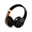 Bluetooth Stereo Headphones: Enhanced Sound Quality & SD Card Compatibility  ourlum.com Black Gold Russian Federation 