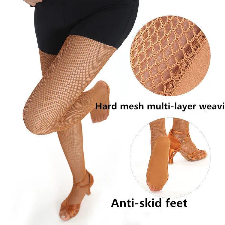 Seductive Latin Dance Fishnet Tights for Women - Professional Stockings  ourlum.com   