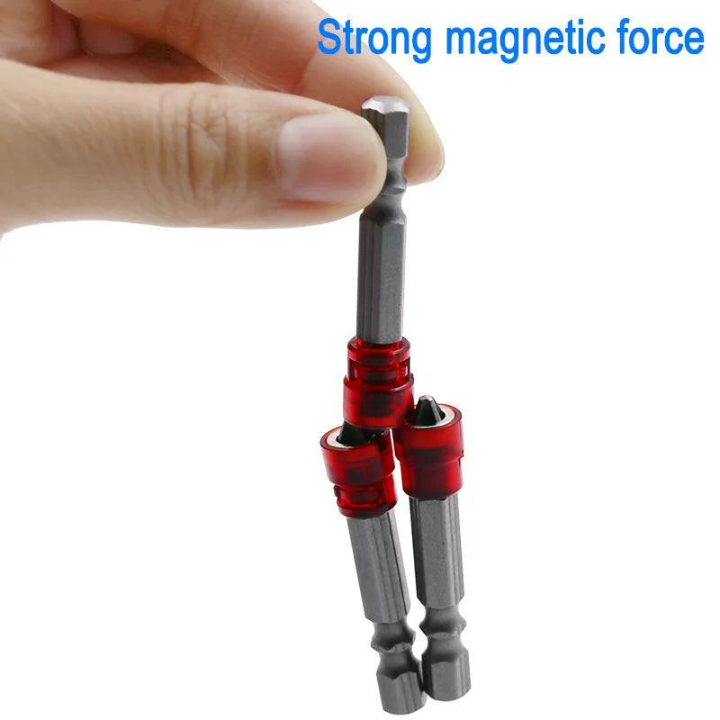 1/4" Red Head Magnetic Driver Hex Shank Screw Tool Set: Efficient Bit Changes & Versatile Accessories  ourlum.com   