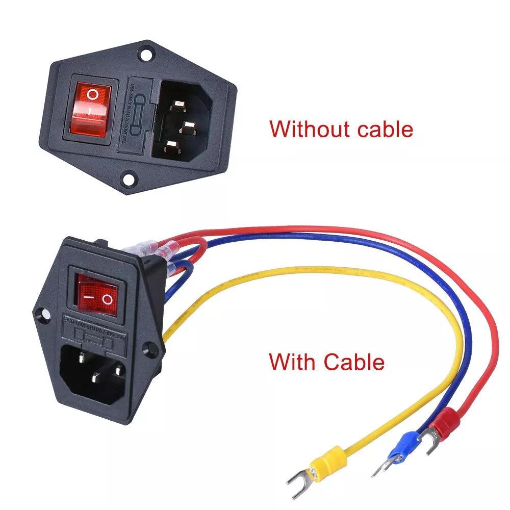 Boat Rocker Switch & Power Outlet: Upgrade 3D Printer Safety  ourlum.com 1PC Without Cable  