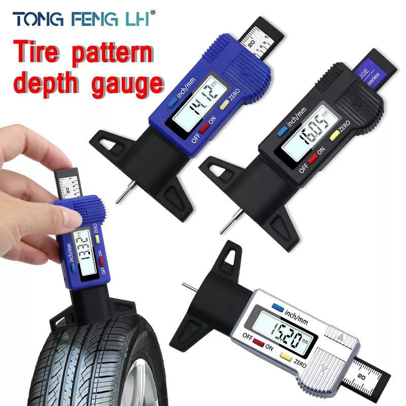 Digital Tire Tread Depth Gauge & Brake Pad Monitoring System : Stay Safe on the Road  ourlum.com   