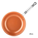 Nonstick Ceramic Titanium Copper Frying Pan 20/24/28cm Cookware