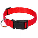 Nylon Webbing Dog Collar with Quick Snap Buckle: Comfortable and Durable Pet Collar for Small to Medium Dogs  ourlum.com Red XS 