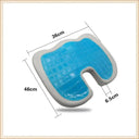 Orthopedic U-Shaped Memory Foam Seat Cushion with Gel Pad