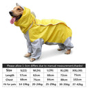 Large Dog Waterproof Raincoat Hooded Jacket Overalls - 6XL  ourlum.com Yellow 22 