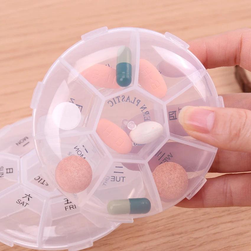 Portable 7-Day Pill Organizer with Travel Storage Case and Multiple Styles  ourlum.com Default Title  
