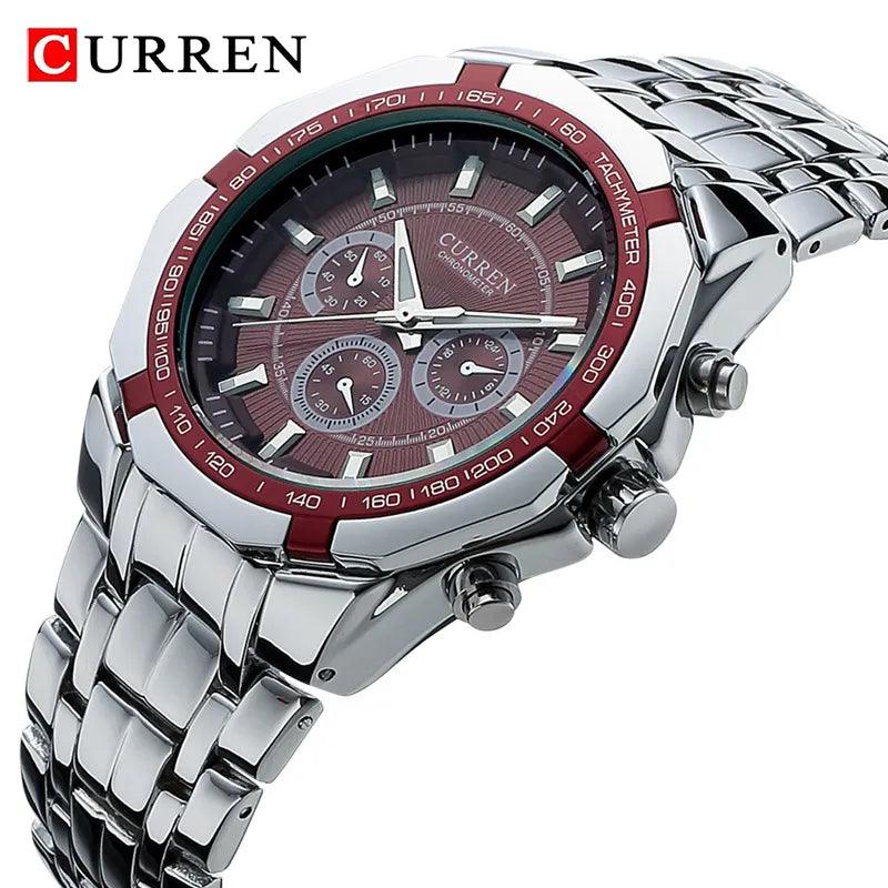 CURREN Men's Luxury Business Watch: Stylish Waterproof Quartz Timepiece  ourlum.com   