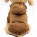 Cozy Dog Coat: Stylish Warm Apparel for Small & Large Breeds  ourlum.com Coffee XS 