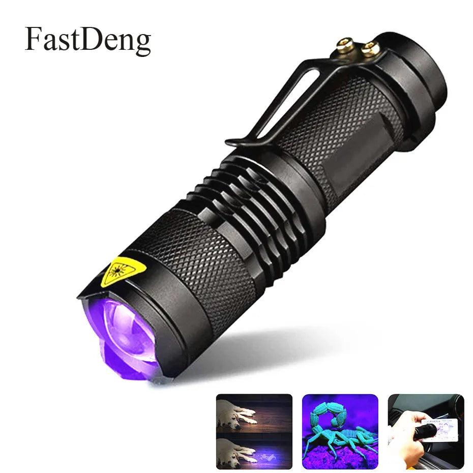 Mini UV Black Light Flashlight: Compact, Powerful, Multi-functional.  ourlum.com   