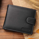 Vintage Cow Leather Zipper Wallet with Free Engraving Gift