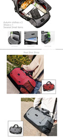 MARKROYAL Multifunctional Waterproof Men Travel Bag Large Capacity