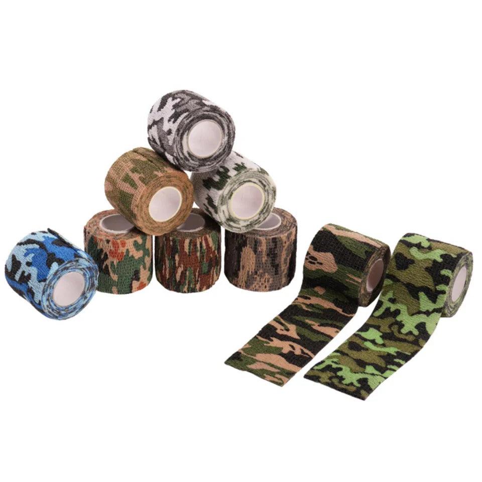 1 Roll 5*450cm Disposable Self-adhesive Flex Elastic Camouflage Bandage Tattoo Handle Grip Tube Wrap Elbow Stick Medical Tape  ourlum.com   