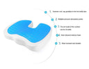 Ergonomic U-Shape Gel Memory Foam Seat Cushion for Summer