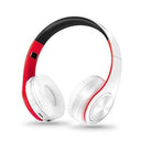 Bluetooth Stereo Headphones: Enhanced Sound Quality & SD Card Compatibility  ourlum.com White red CHINA 