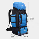 90L Waterproof Hiking Backpack Large Capacity Rucksack