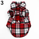 Pet Plaid Shirt and Coat Set: Stylish Apparel for Small Dogs and Cats  ourlum.com Red XS 