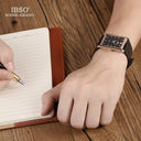 IBSO Classic Men's Fashion Watch Sleek Rectangle Dial Leather Strap