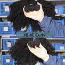 Mongolian Afro Kinky Curly Hair Bundle Set Quality Extensions