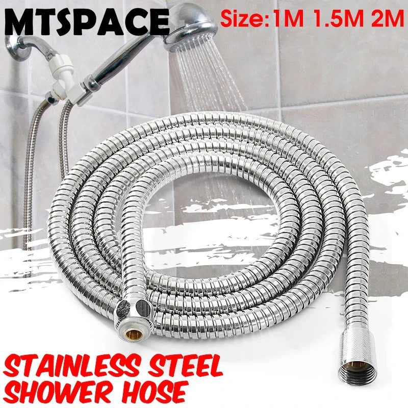 MTSPACE Flexible Stainless Steel Shower Hose - High Quality Bathroom Tool  ourlum.com   