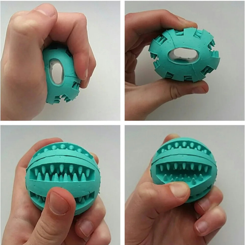 Pet Dog Interactive Toy Ball: Nontoxic Bite Resistant Chew for Dental Health  ourlum.com   