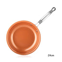 Nonstick Ceramic Titanium Copper Frying Pan 20/24/28cm Cookware