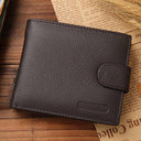 Vintage Cow Leather Zipper Wallet with Free Engraving Gift