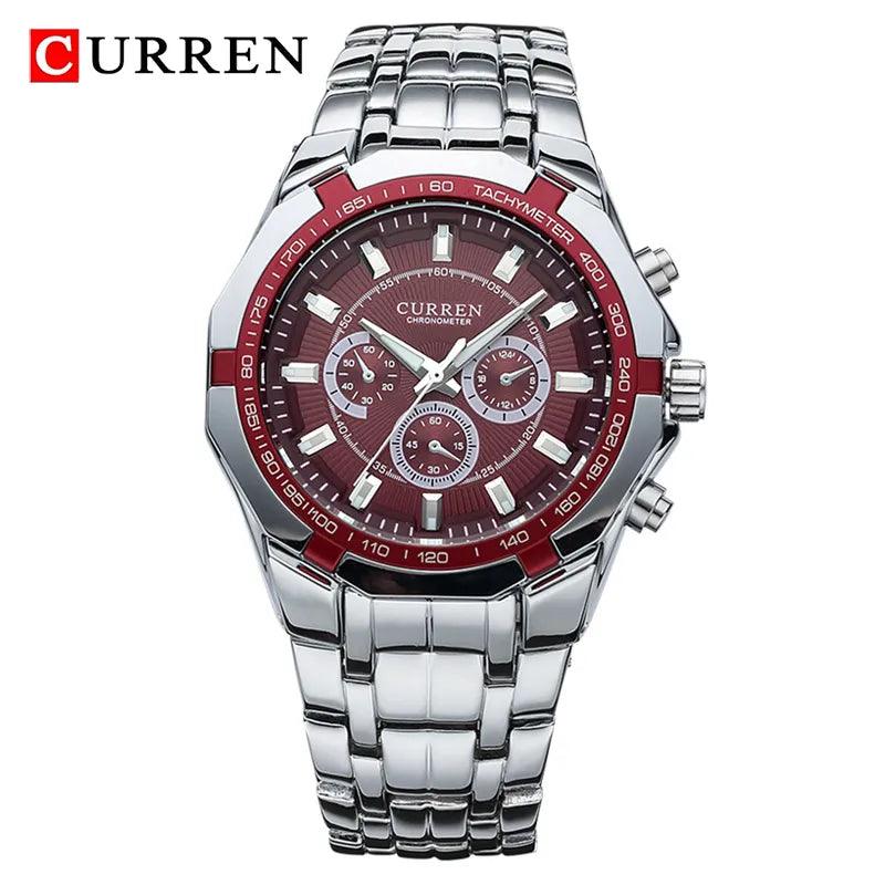 CURREN Men's Luxury Business Watch: Stylish Waterproof Quartz Timepiece  ourlum.com   