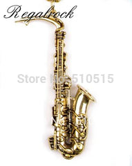 Classic Belgium Saxophone Necklace Musical Instruments Clarinet Synthesiser Pendant Music Jewelry