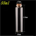 50pcs 10ml 15ml 20ml 25ml 30ml 40ml Glass Bottles with Cork