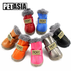 Winter Pet Dog Shoes: Stylish Waterproof Boots for Small Dogs
