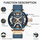 Men's Luxury Analog Leather Sports Watch: Military-Inspired Design  ourlum.com   