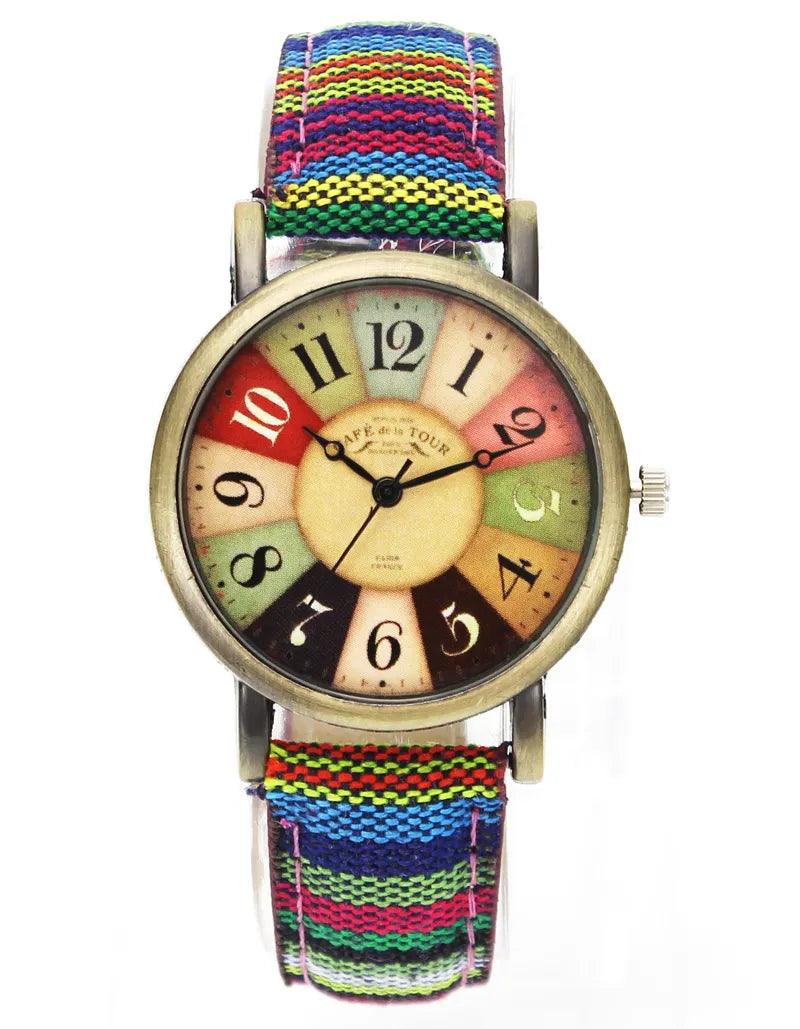 Movie-Inspired Camo Denim Wristwatch for Fashion-Forward Individuals  ourlum.com   