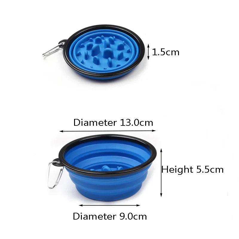 Travel Foldable Dog Bowl: Convenient Pet Feeder for On-the-Go Owners  ourlum.com   