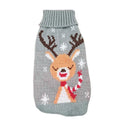 Cartoon Pet Dog Sweater: Stylish Winter Clothing for Small Breeds  ourlum.com Gray Deer 6 United State