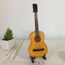 1/6 Scale Handcrafted Wooden Electric Guitar Model Ornament